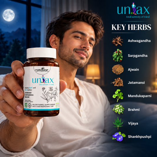 Unlax Tablets – Ayurvedic Sleep & Stress Relief Formula