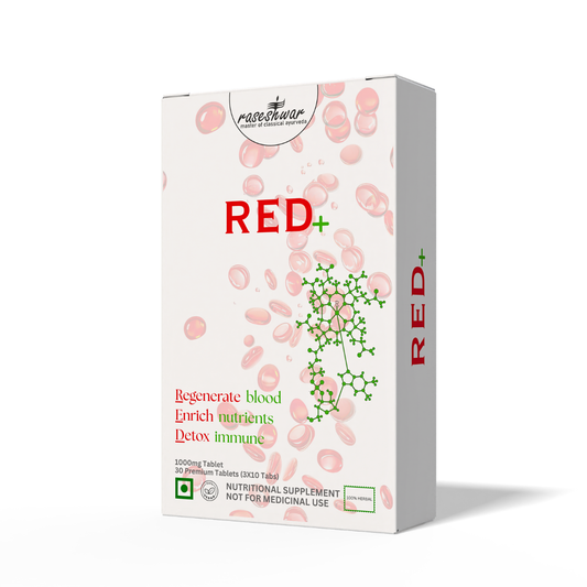 RED+ – Advanced Ayurvedic Blood Builder & Hemoglobin Support Formula