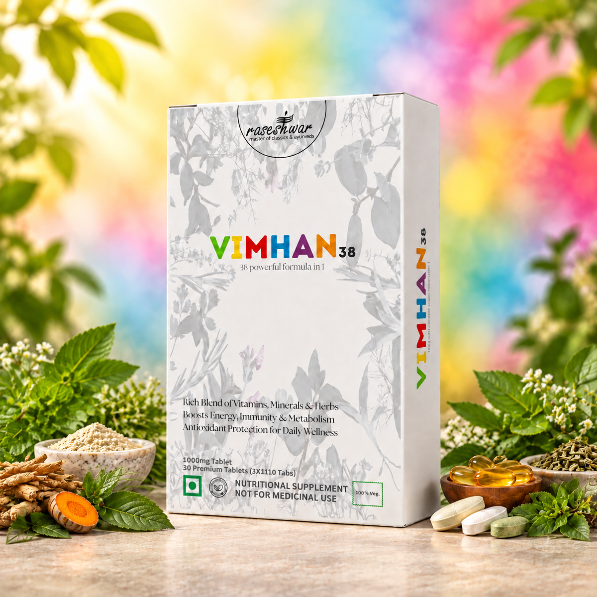 VIMHAN-38 – Ayurvedic Multivitamin With 38 Powerful Blend for Daily Strength & Vitality