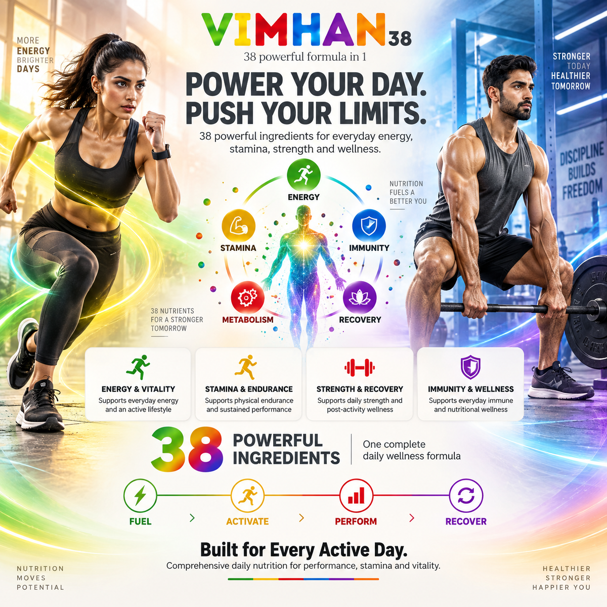 VIMHAN-38 – Ayurvedic Multivitamin With 38 Powerful Blend for Daily Strength & Vitality